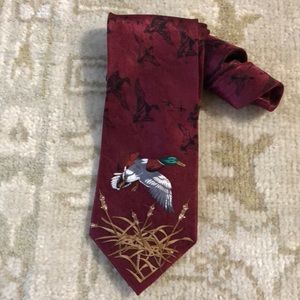 Silk ties with ducks from  Cabelas and Ducks Unlimited.